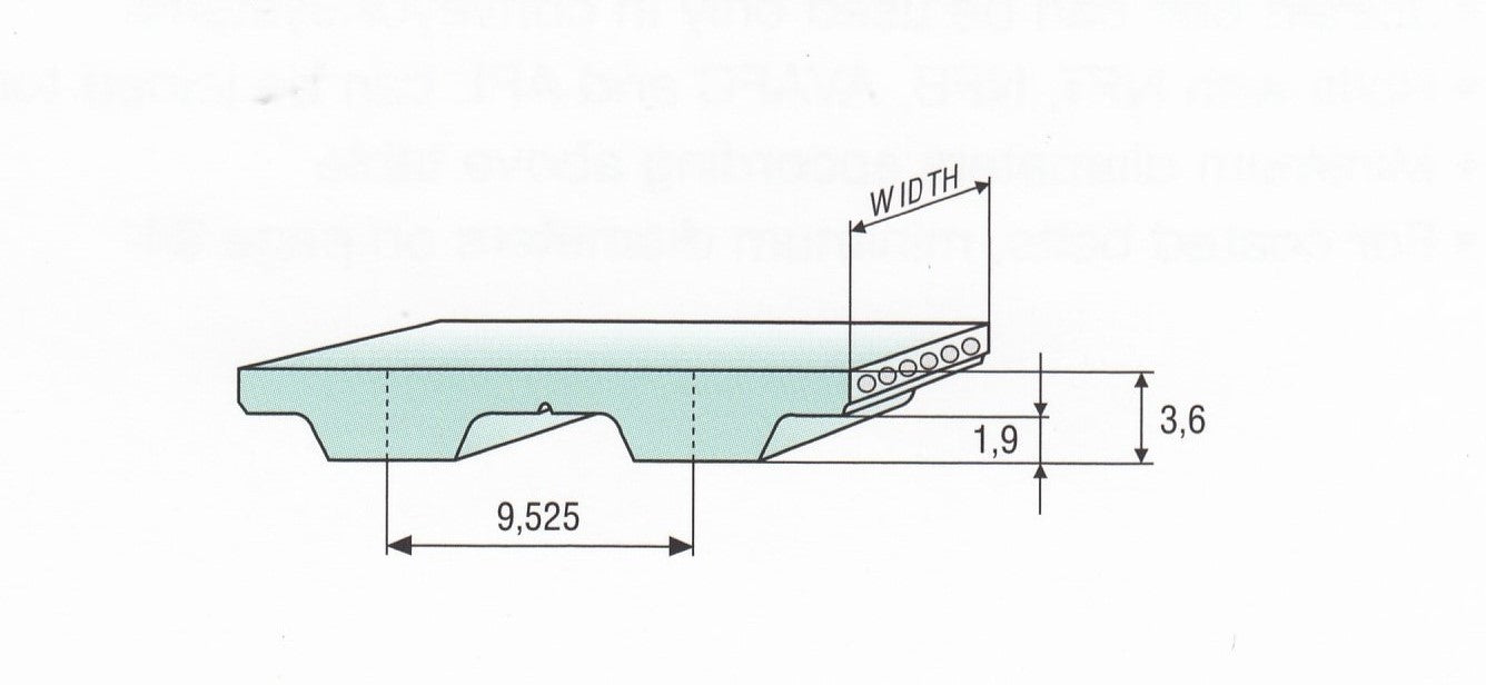 L050 BLACK Polyurethane STEEL Timing Belt Roll 165 ft Open End