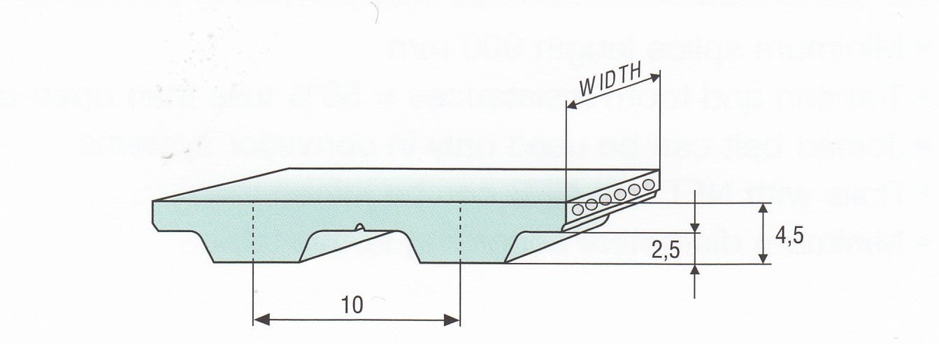 T10 Belt Metric Trapezoidal