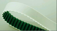 H100 Polyurethane Steel Belt Roll Open End 1" Wide Green Tooth