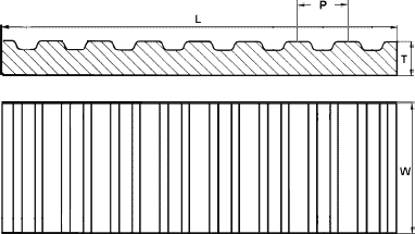 T10-16 Belt CLAMP PLATE Aluminum