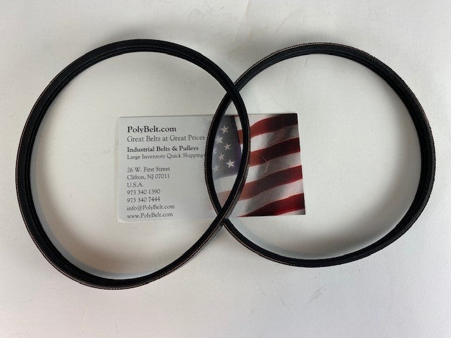 2 Replacement Ribbed Drive BELTS for DELTA 18-900L Type 1 Drill Press