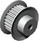 16T2.5/22-2 Aluminum 22 Tooth Pulley
