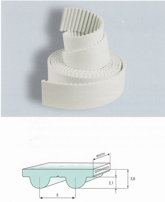 9-5M Open End Belt Roll Polyurethane with Steel Cords