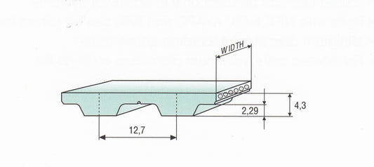 H200 Polyurethane Steel Belt Roll Open End 2" Wide PAZ