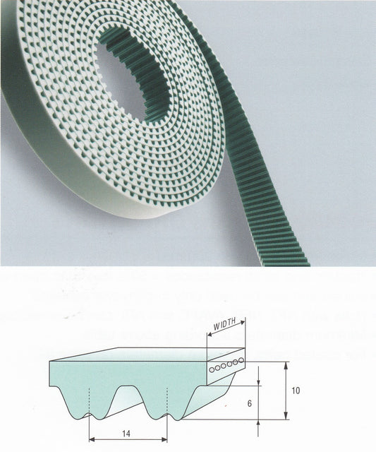 85-RPP14 Open End Belt Roll Polyurethane with Steel Cords