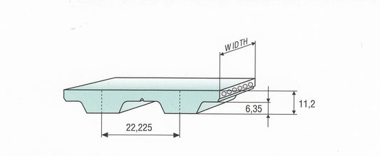 Tissu de corde en acier XH200 de 2 pouces de large, pas de 0,875 pouce des deux côtés