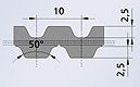 Double Sided Polyurethane Belt 100AT10-DL/1600