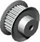 20XL025 X 1/4" Bore Aluminum Pulley
