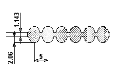 975-D5M-09 Black Rubber Timing Belt DL D975-5m-09 TP975-5m-09