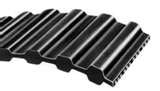 D600H100 TP600H100 600DH100 Black Rubber Belt 1" Wide