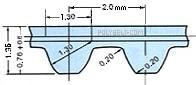 126-S2M-10 Black Rubber Belt 100S2M126