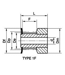14-3M-09-1FA Timing Pulley Aluminum