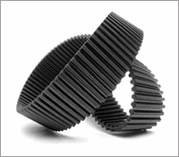 1400-D14M-115 Black Rubber Timing Belt